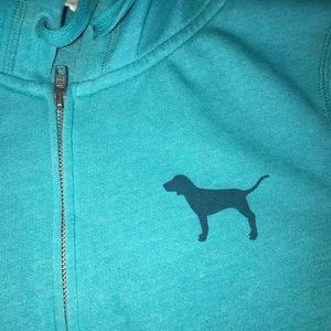 PINK full zip hoddie